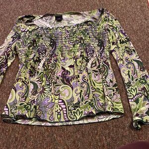 Jtb colorful floral blouse small